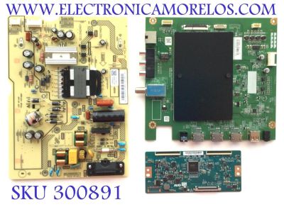KIT DE TARJETAS PARA TV PIONEER 4K SMART TV / NUMERO DE PARTE MAIN 691V0Q00690 / VTV-L55736 / UCM8 VTV-L55736 / T-CON 5543T10C03 / 55.43T10.C03 / 55T32-C0F / FUENTE 1T920000700-DSPIL / FSP126-2FS01 / 3BS0468904GP / PANEL K430WDCRB / MODELO PN43951-22U